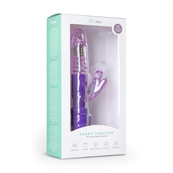 Easytoys Butterfly - rotierender Stoßvibrator (Lila)