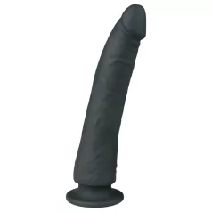 Easytoys - haftendes 100% Silikon-Dildo (21 cm) - Schwarz