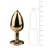 Easytoys Metal No.1 - Analkegel Gold mit lila Stein (2,5cm)