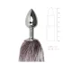 Easytoys Fox NO5 - Metall Anal Plug mit Fuchsschwanz (Silber-Silber)