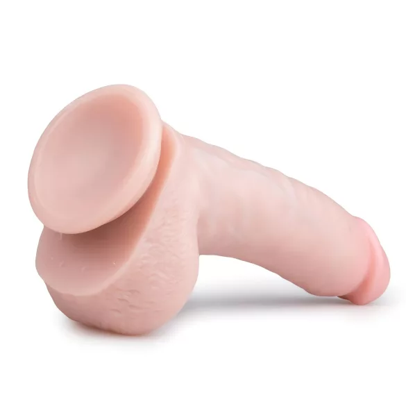 Easytoys - Saugnapf-Dildo mit Hoden (20cm) - naturfarben