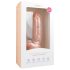 Easytoys - Saugnapf Dildo, natur mit Hoden (22,5cm)
