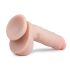 Easytoys - Saugnapf Dildo, natur mit Hoden (22,5cm)