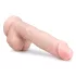 Easytoys - Saugnapf großer Dildo mit Hoden (26,5cm) - natur