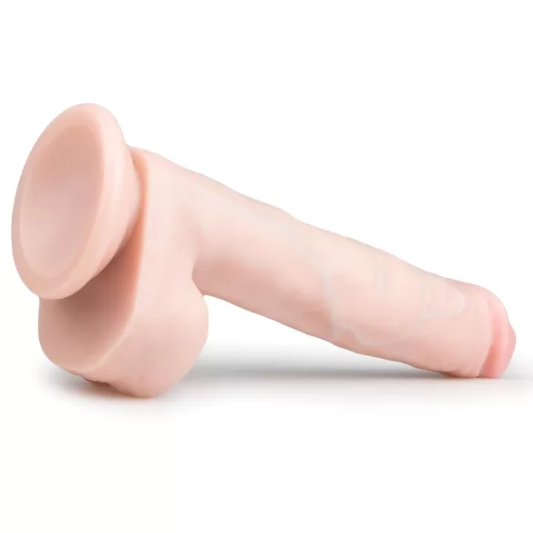Easytoys - Saugnapf großer Dildo mit Hoden (26,5cm) - natur