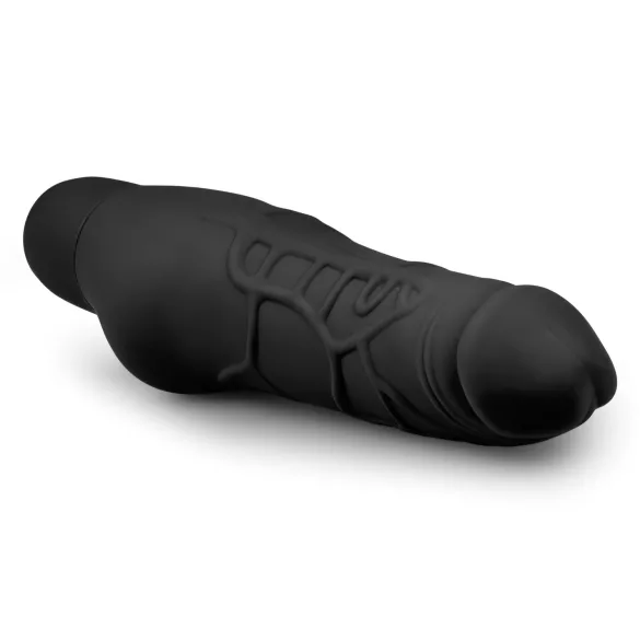 Easytoys Power Vibe - Silikon Penis Vibrator normal (schwarz)