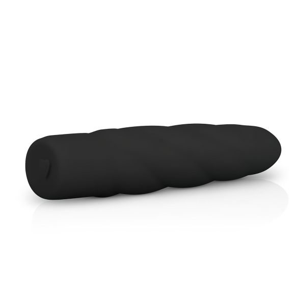 Easytoys Power Vibe - Gewundener Silikon-Vibrator (schwarz)