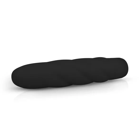 Easytoys Power Vibe - Gewundener Silikon-Vibrator (schwarz)