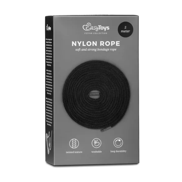 Easytoys Rope - Bondage-Seil (5m) - schwarz