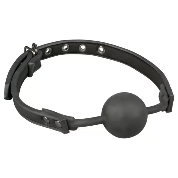 EasyToys - Mundknebel mit Silikonkugel (schwarz)