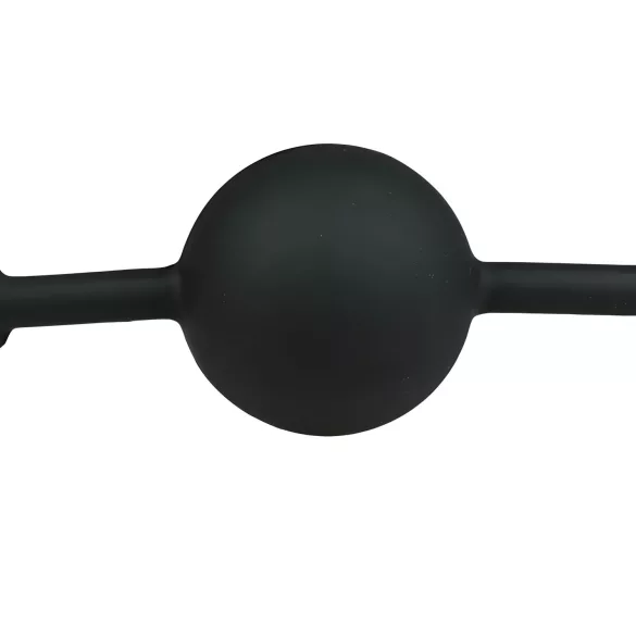 EasyToys - Mundknebel mit Silikonkugel (schwarz)