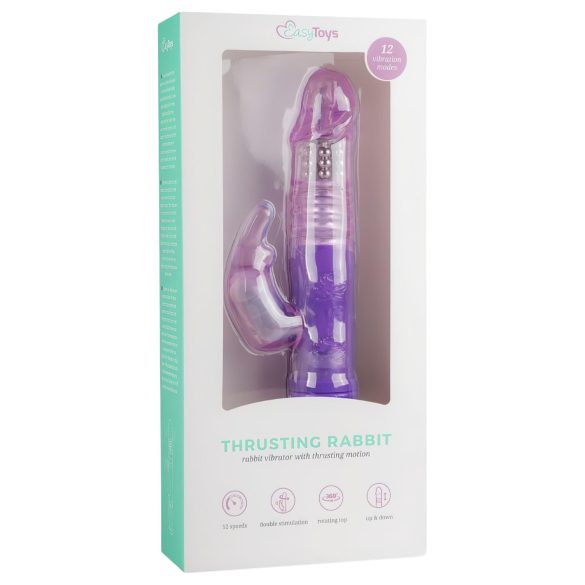 Easytoys Bunny - Stoß-Rotationsvibrator (lila)