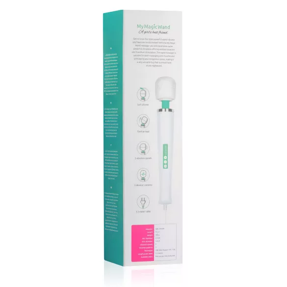 MyMagicWand - kraftvoller Massage-Vibrator (Weiß-Türkis)
