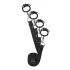 Easytoys - Bettfessel-Set (schwarz)