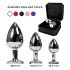 Rimba XS - Metall Anal Plug mit schwarzem Stein (Silber)