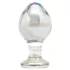 Rimba Zelda - konischer Analplug aus Glas (transparent)