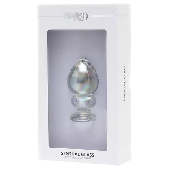 Rimba Zelda - konischer Analplug aus Glas (transparent)