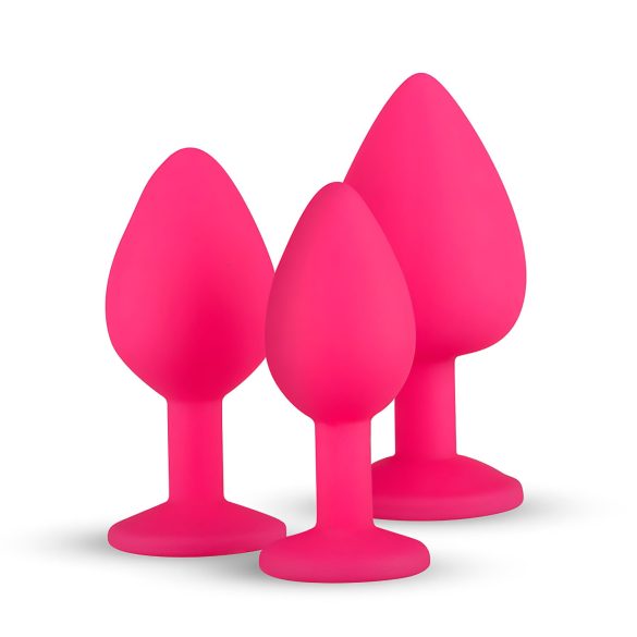 Easytoys Diamond - Analplug-Set (pink)