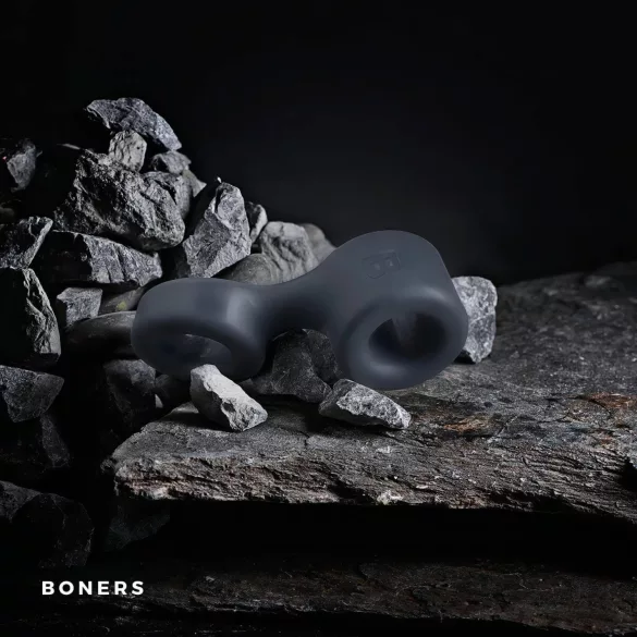 Boners Get Rock Hard - Penisring & Hodenspreizer (grau)