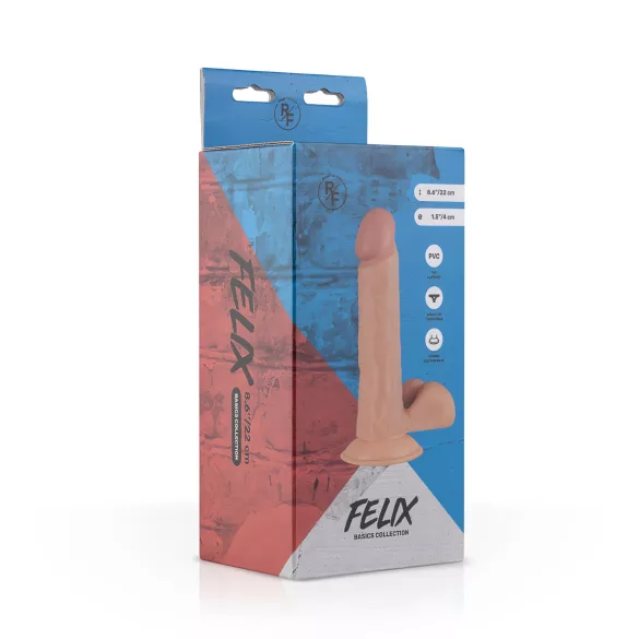 Real Fantasy Felix - naturgetreuer Dildo mit Hoden - 22cm