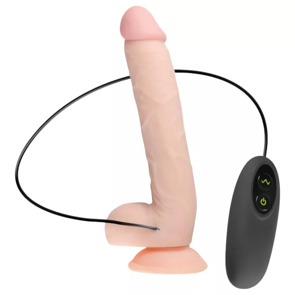 Real Fantasy Elvin – Wiederaufladbarer, naturgetreuer Vibrator - 28 cm (Hautfarbe)