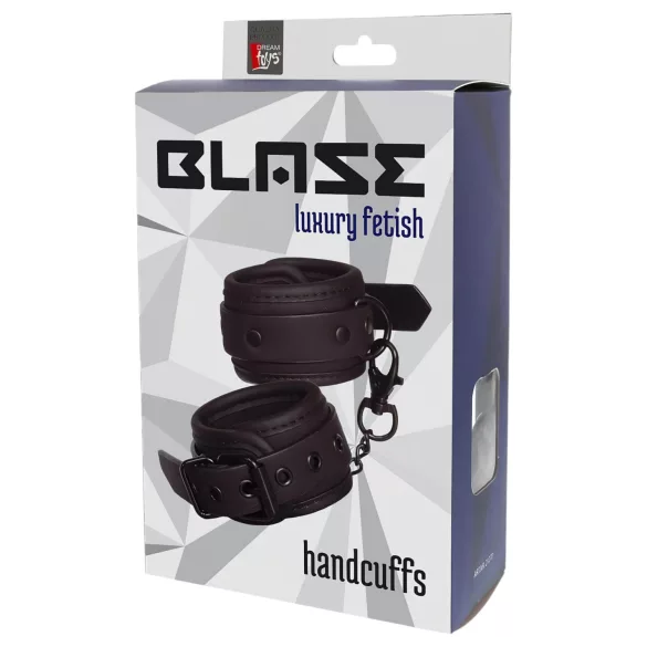 Blaze - Handschellen mit verstellbaren Riemen (schwarz)