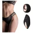 Pantyrebel - wiederaufladbarer, ferngesteuerter, vibrierender schwarzer Slip (S-L)