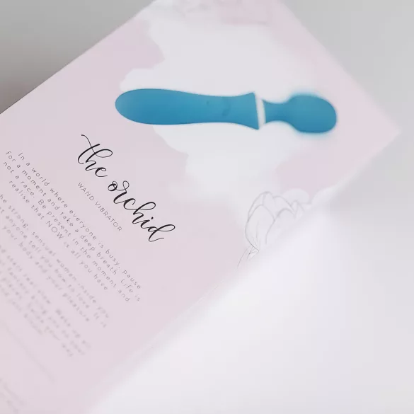 Bloom Orchid Wand - Wiederaufladbarer Massagevibrator (türkis)