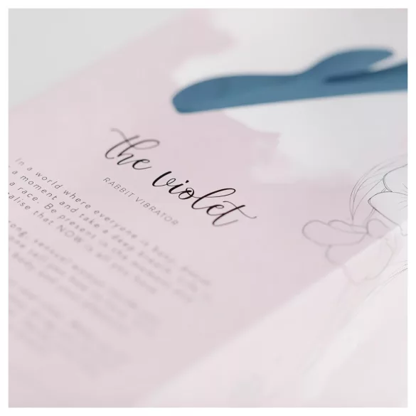 Bloom Violet Rabbit - G-Punkt Vibrator mit Klitoralarm (türkis)