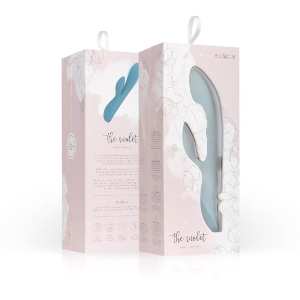 Bloom Violet Rabbit - G-Punkt Vibrator mit Klitoralarm (türkis)