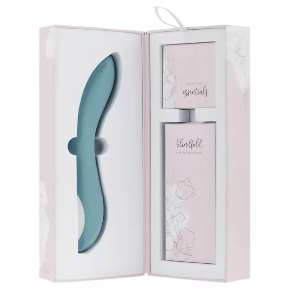Bloom Rose - Akku-G-Punkt-Vibrator aus Silikon (Türkis)