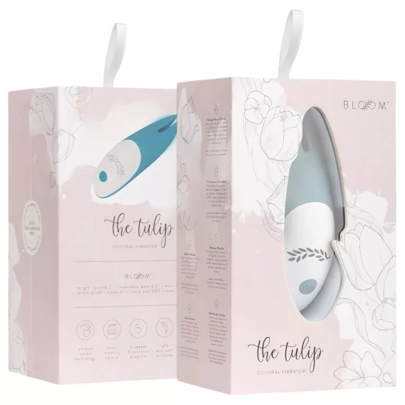 Bloom Tulip - Akku Silikon Klitoris-Vibrator (türkis)