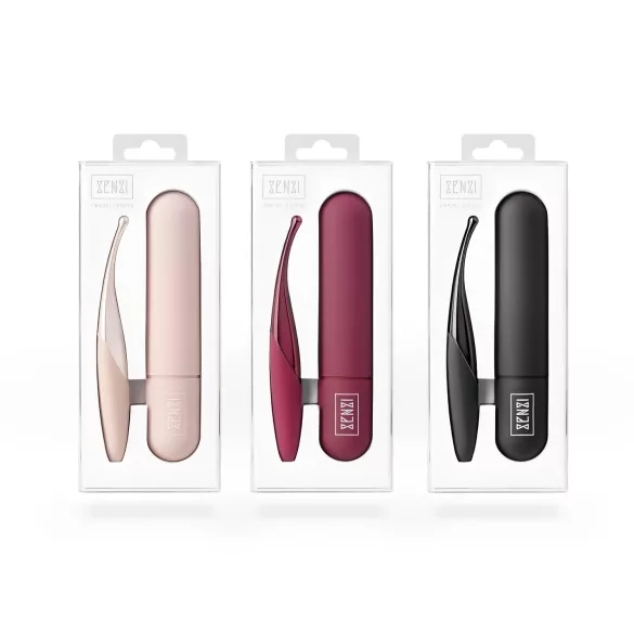 Senzi - Akku-Klitorisvibrator, wasserdicht (rot)