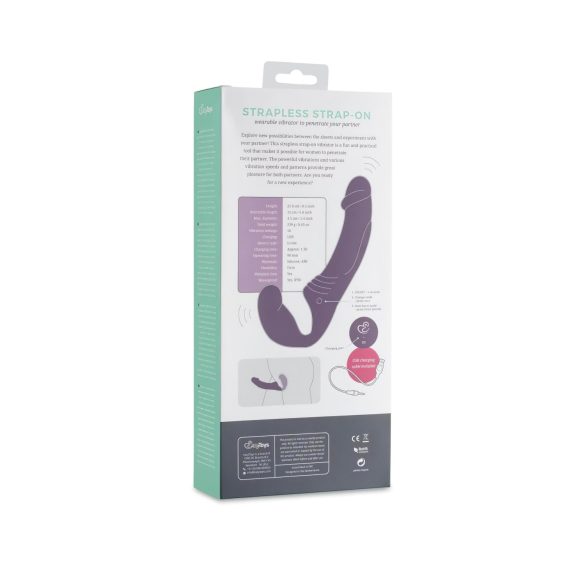 Easytoys - Akkubetriebener, kabelloser Strap-On-Vibrator (Lila)