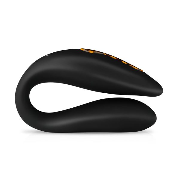 Panthra Zuna - wasserdichter Paarvibrator, USB (Leopard-Schwarz)