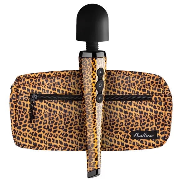 Panthra Shaka Wand - Akku Massagestab Vibrator (Leopard-Schwarz)