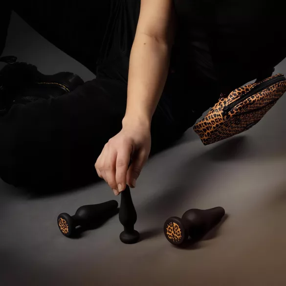 Panthra Kesia - Silikon Analdildoset (3-teilig) - schwarz