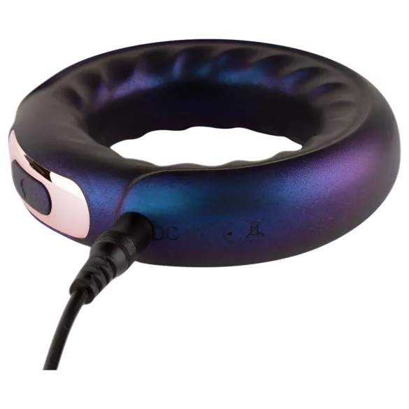 Hueman Saturn - Akku Penisring vibrierend & wasserdicht (Lila)