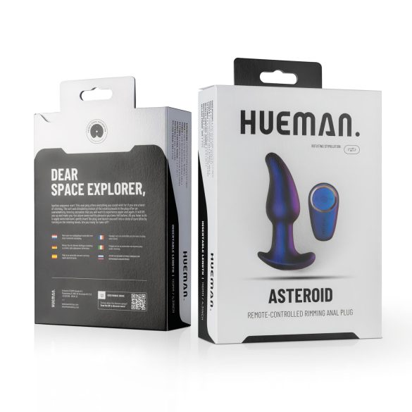 Hueman Asteroid - Drehender Perlen-Analvibrator (lila)
