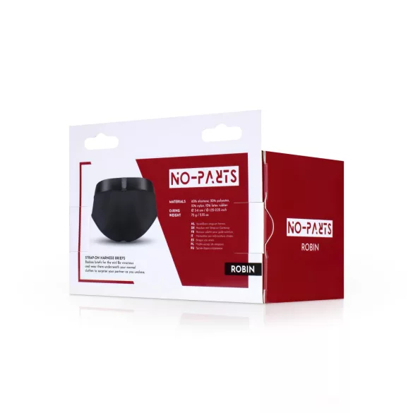 No-Parts Robin - Strap-On Unterwäsche (Schwarz) - L