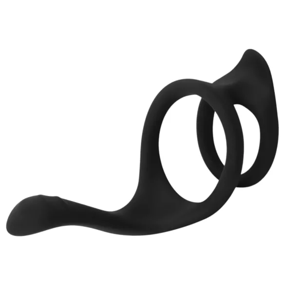 Easytoys Pleasure Ring - flexibler Penis- und Hodenring (schwarz)