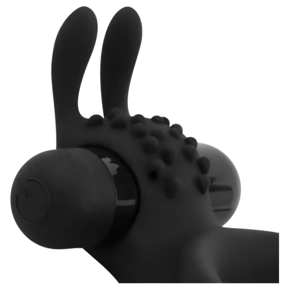 Easytoys Share Ring - vibrierender Penis- und Hodenring (schwarz)