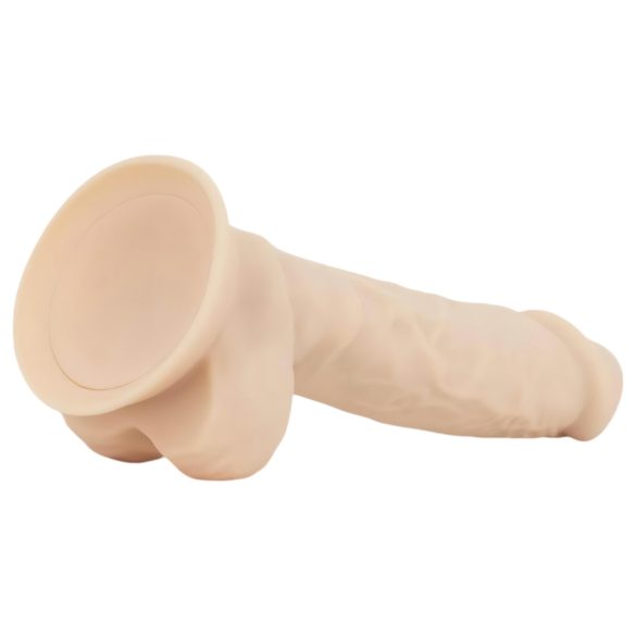 Real Fantasy Ashton - realistisch, naturfarbener Hoden-Dildo - 20,5 cm