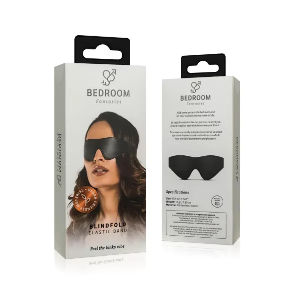 Bedroom Fantasies - Augenbinde in Lederoptik (schwarz)