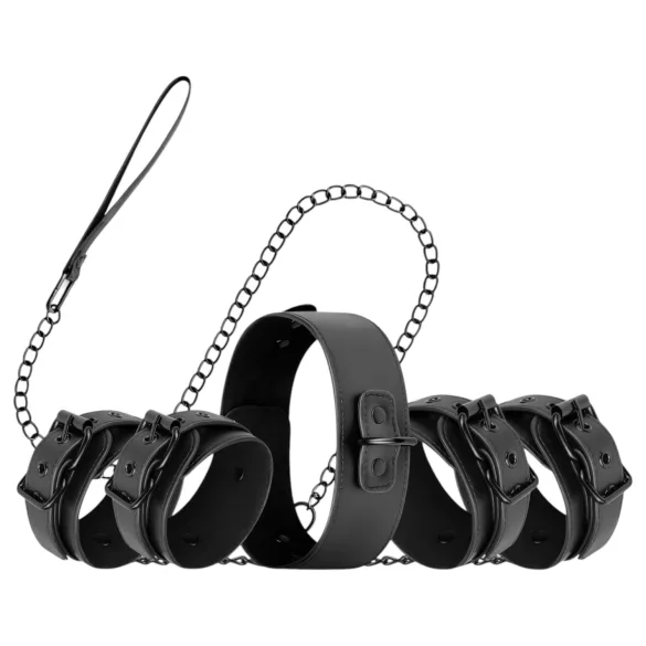 Bedroom Fantasies - Komplettes Fesselset - 4-teilig (schwarz)