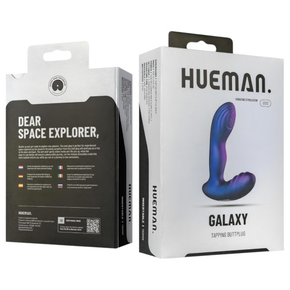 Hueman Galaxy - pulsierender Anal-Vibrator (lila)