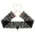 Rosy Gold - Halsband & Handfesseln (schwarz)