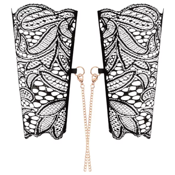 Rosy Gold - Halsband & Handfesseln (schwarz)