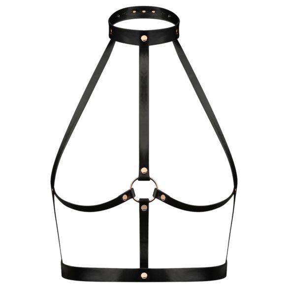 Rosy Gold - Körperharness (schwarz-roségold)