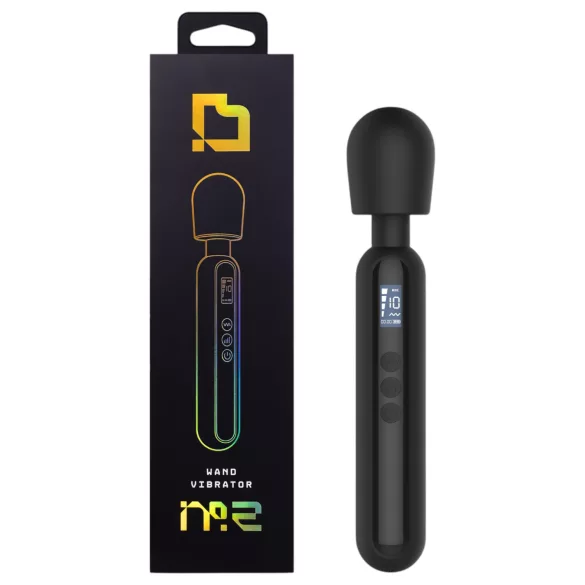 BLAQ - großer digitaler Massage-Vibrator (schwarz)
